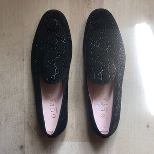 Gucci Men's Black Mesh Loafers
